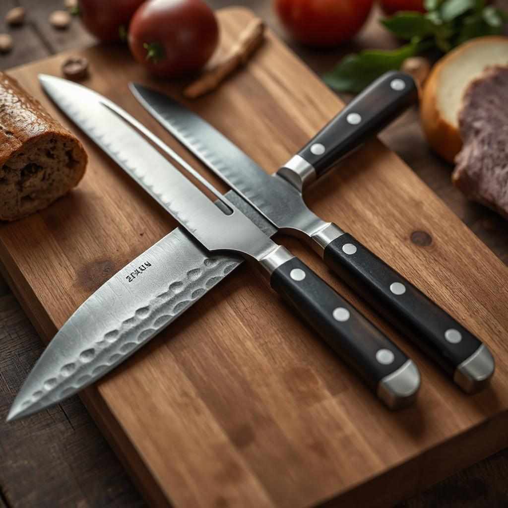 Modern production techniques enhance the craftsmanship and durability of knives, ensuring high-quality results in every blade.